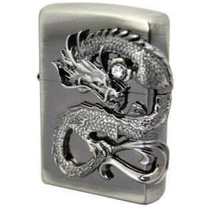 ZIPPO（ジッポ） 龍サイドメタル ニッケル古美 218ZIPPO dsni