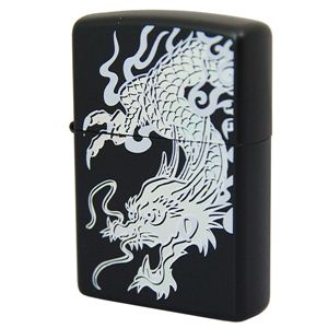 ZIPPO（ジッポ） 和柄レインボー 龍 ブラックマット 227ZIPPO rlbm