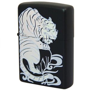 ZIPPO（ジッポ） 和柄レインボー 虎 ブラックマット 228ZIPPO tlbm
