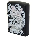 ZIPPO（ジッポ） 和柄レインボー 鯉 ブラックマット 229ZIPPO klbm