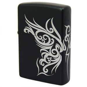 ZIPPO（ジッポ） タトゥーインザダーク バタフライ イオンブラックマット 233ZIPPO bfbkm
