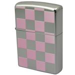 ZIPPO（ジッポ） チェック柄ピンク 両面加工