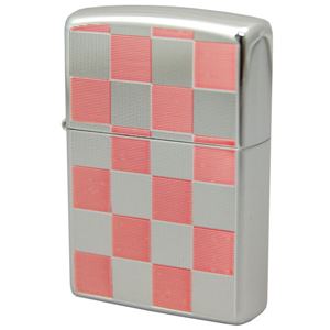 ZIPPO（ジッポ） チェック柄レッド 両面加工