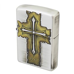ZIPPO（ジッポ） Tear Off クロス 銀イブシ盛り上げ