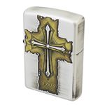 ZIPPO（ジッポ） Tear Off クロス 銀イブシ盛り上げ