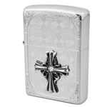 ZIPPO（ジッポ） クロスメタルA 銀ミラー盛り上げ