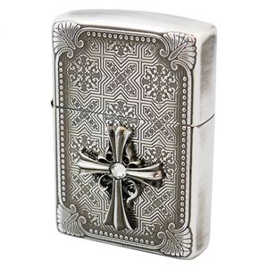 ZIPPO（ジッポ） クロスメタルC 銀イブシ盛り上げ