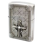 ZIPPO（ジッポ） クロスメタルC 銀イブシ盛り上げ
