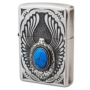 ZIPPO（ジッポ） ターコイズメタルB 銀イブシ