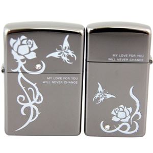 ペアZIPPO トゥルーロマンスホワイトペア <レギュラータイプとスリムタイプ> TW-BNi