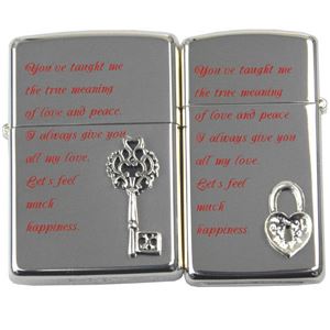 ペアZIPPO キーメタルペア <レギュラータイプとスリムタイプ> KMPR-SP