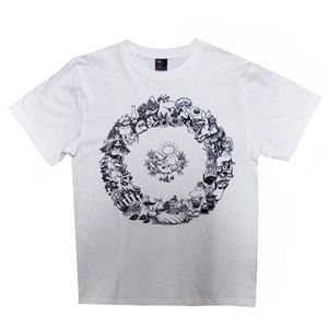 ムーミン ユニセックスTシャツ リーフホワイト - 拡大画像