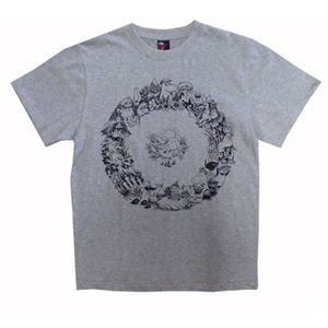ムーミン ユニセックスTシャツ リーフグレー - 拡大画像
