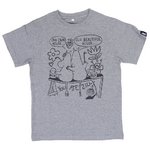 ムーミンＴシャツ　落書き　グレーＳ