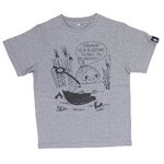 ムーミンＴシャツ　走るミイ　グレーＭ
