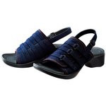 【足に優しいサンダル】アーチサポートサンダル バックベルト付き　【ブルーデニム】Lサイズ（24.5〜25.5cm ）