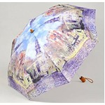 NEW名画シリーズ　折り畳み傘【モネ水辺の教会】【2本セット】