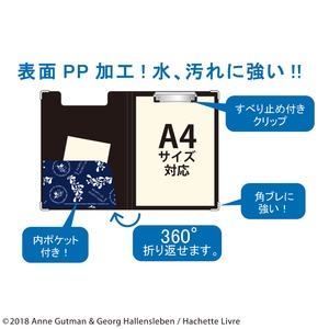 リサとガスパール クリップボード【同柄2個セット】【an anppetitネイビー】 リサとガスパール クリップボード【同柄2個セット】【an anppetitネイビー】