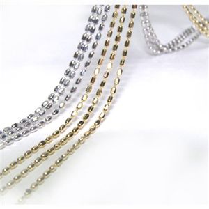 18K セレクトチェーン45cm フリーアジャスター ホワイト - 拡大画像