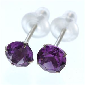 1ctジュエル Pt(プラチナ) ピアス 【直結タイプ】 アメジスト