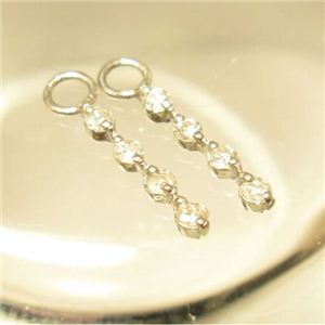 Pt（プラチナ） ダイヤチャーム タイプG - 拡大画像