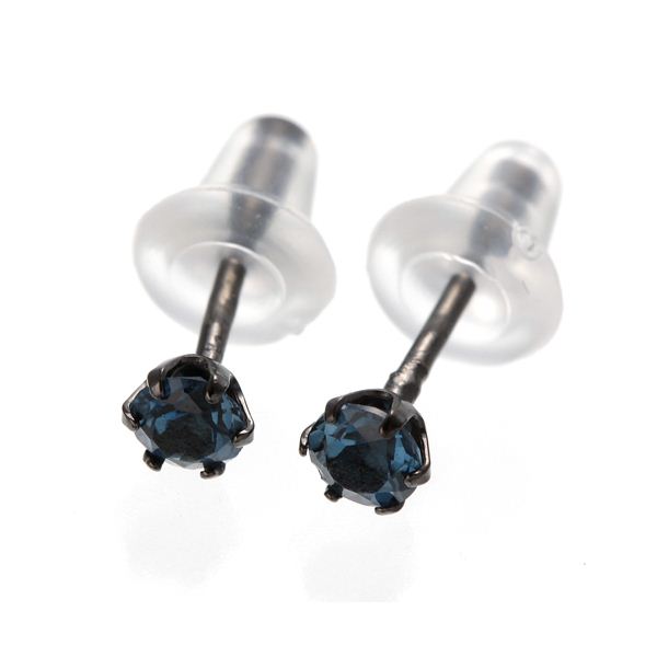 K10ブラックピアス ロンドンブルートパーズf00