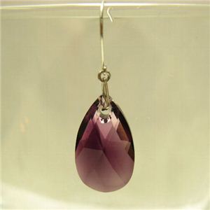 K10スワロフスキー スイングピアス アメジストブレンド