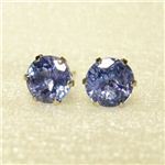 約1ct タンザナイトピアス [K10ホワイトゴールド]
