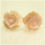 K14バラジュエルピアス ピンク蝶貝