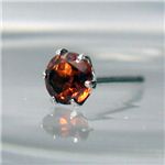 プラチナ誕生石ジュエルピアス ガーネット