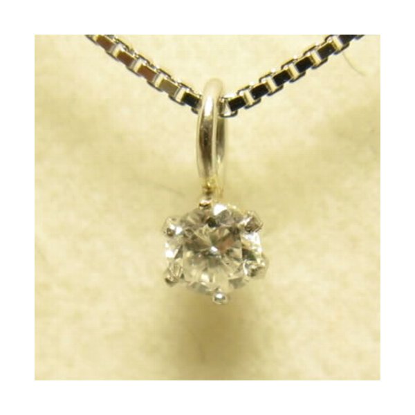 プラチナ Iクラスダイヤモンドペンダント/ネックレス0.05ct (プラチナチェーン)f00