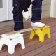 折りたたみ 踏み台 【タートルスツール イエロー 2台セット】頑丈 軽量 折り畳み ステップ - 縮小画像3
