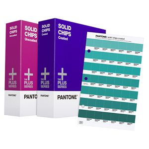 【色見本帳・カラーチャート】 PANTONE（パントン） ソリッドチップス 2冊組＆新色補充版セット 1677色