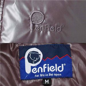 Penfield(ペンフィールド) レイヤードポケット 艶出しダウンジャケット　10216651 ブラウン LL