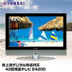 HYUNDAI 地上波デジタル放送対応 42型液晶テレビ E420D - 拡大画像