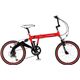 Lamborghini（ランボルギーニ） 折り畳み自転車 TL-72 20インチ 6段変速 レッド - 縮小画像1