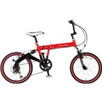 Lamborghini（ランボルギーニ） 折り畳み自転車 TL-72 20インチ 6段変速 レッド