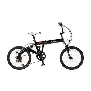 Lamborghini（ランボルギーニ） 折り畳み自転車 TL-72 20インチ 6段変速 ブラック - 拡大画像