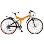 MYPALLAS（マイパラス） 折り畳み自転車 M-670 26インチ 6段変速Wサス オレンジ