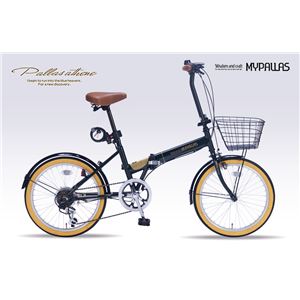 MYPALLAS（マイパラス） 折畳自転車20・6SP・オールインワン M-252 ダークグリーン（GR） - 拡大画像