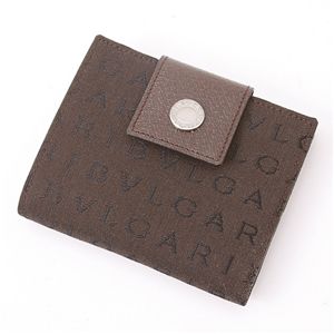 BVLGARI （ブルガリ） ダブルホック財布　LETTERE 22596・Chocolate - 拡大画像