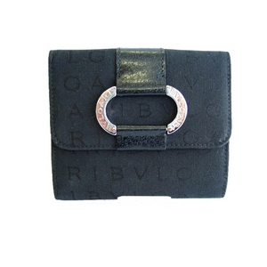 BVLGARI (ブルガリ) タブルホック 財布 25022 オーバル ブラック - 拡大画像