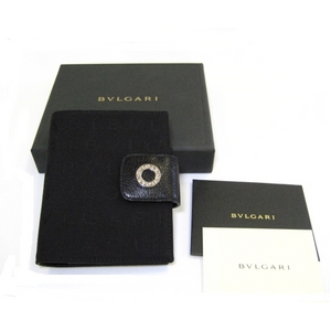 BVLGARI(ブルガリ) メモ帳用カバー 25157 ブラック(カードホルダーセット) - 拡大画像