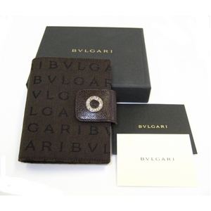 BVLGARI(ブルガリ) メモ帳用カバー 25158 ブラウン(カードホルダーセット) - 拡大画像