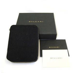 BVLGARI(ブルガリ) メモ帳用カバー 25154 ブラック(カードホルダーセット) - 拡大画像