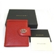 BVLGARI(ブルガリ) メモ帳用カバー 25387 レッド(カードホルダーセット) - 縮小画像1