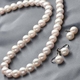 花珠本真珠（あこや真珠） 7.5-8mm パールネックレス+パールイヤリング2点セット 【本真珠】 - 縮小画像1