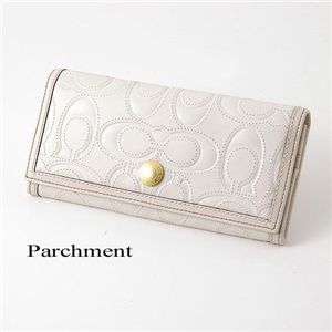 COACH(コーチ) シグネチャーレザー長財布 Parchment - 拡大画像