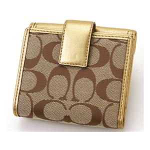 COACH（コーチ） ダブルホック財布 41534 Gold