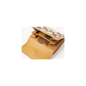 COACH （コーチ） ダブルホック財布 SKHT2・Tan